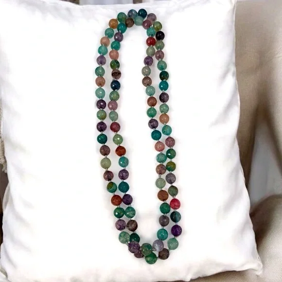 Multicolor Glass Beaded Necklace - Picture 1 of 1